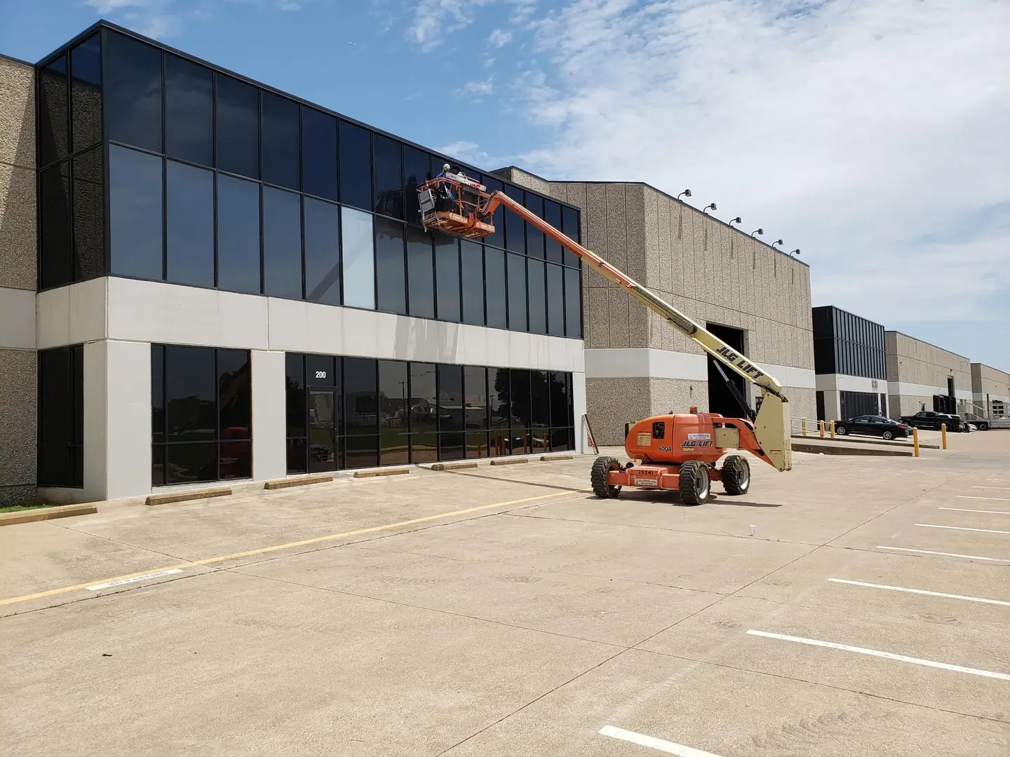 Before window film installation — DFW Window Tinting project